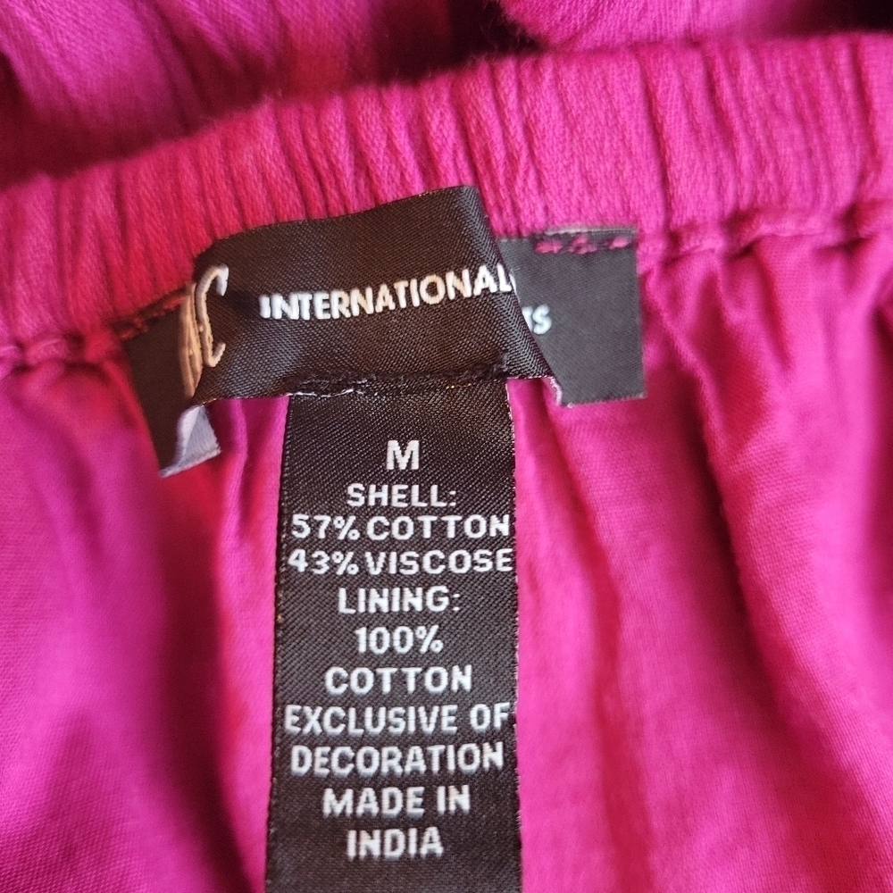 INC Cotton Embellished Boho Dress Size Medium - Picture 5 of 7